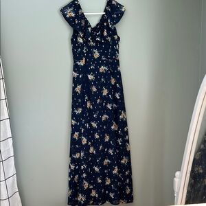 Floral Navy Maxi Dress